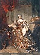Louis Tocque Portrait of Marie Leszczynska Queen of France oil on canvas